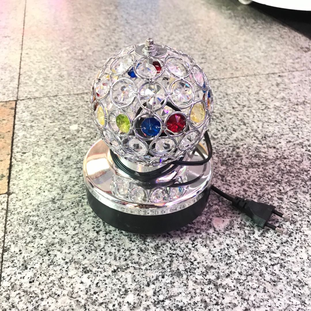Ktv Flash Rotating Seven Color Light Crystal Magic Ball Laser Light Bundy Light Specification drawing