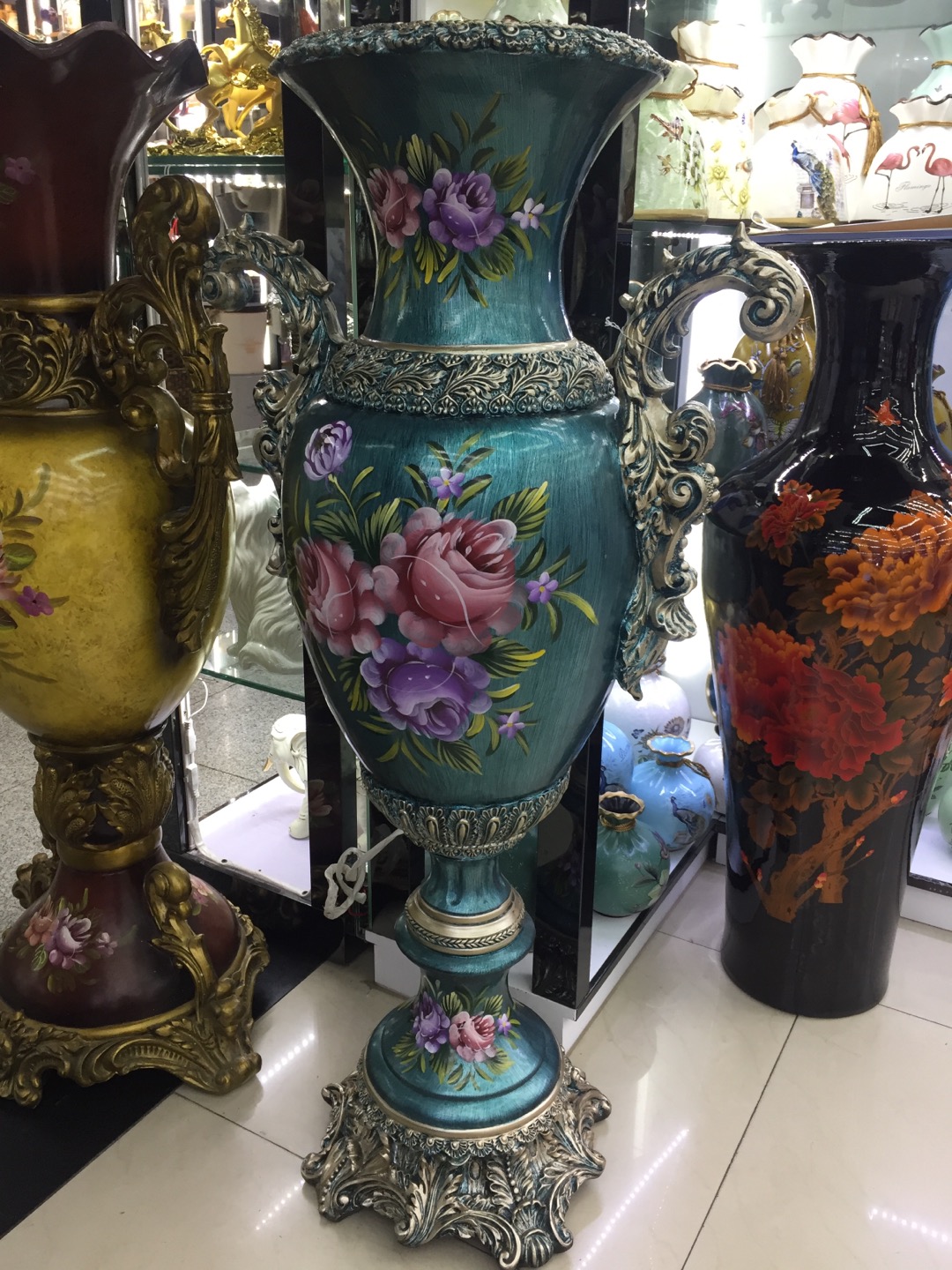 欧美风格家居办公工艺品花瓶摆件厂家直销图