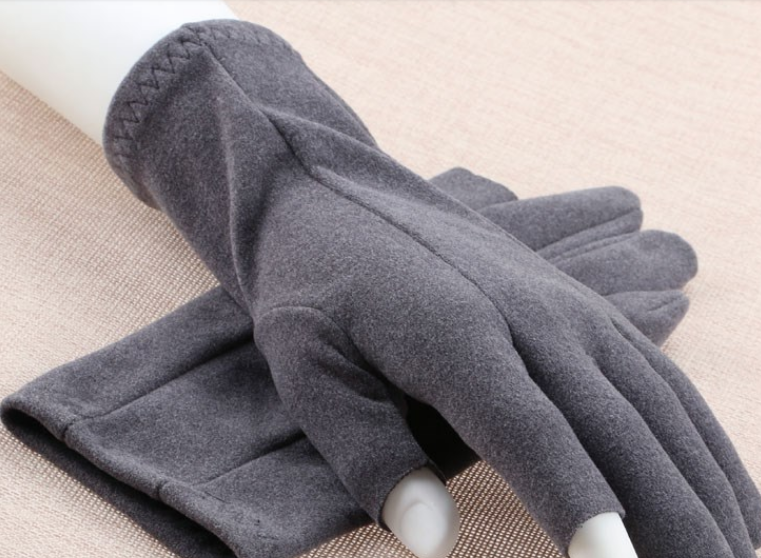 轻便魔术手套女弹力鹿皮绒男跑步运动秋冬季骑行可触屏大码学院产品图