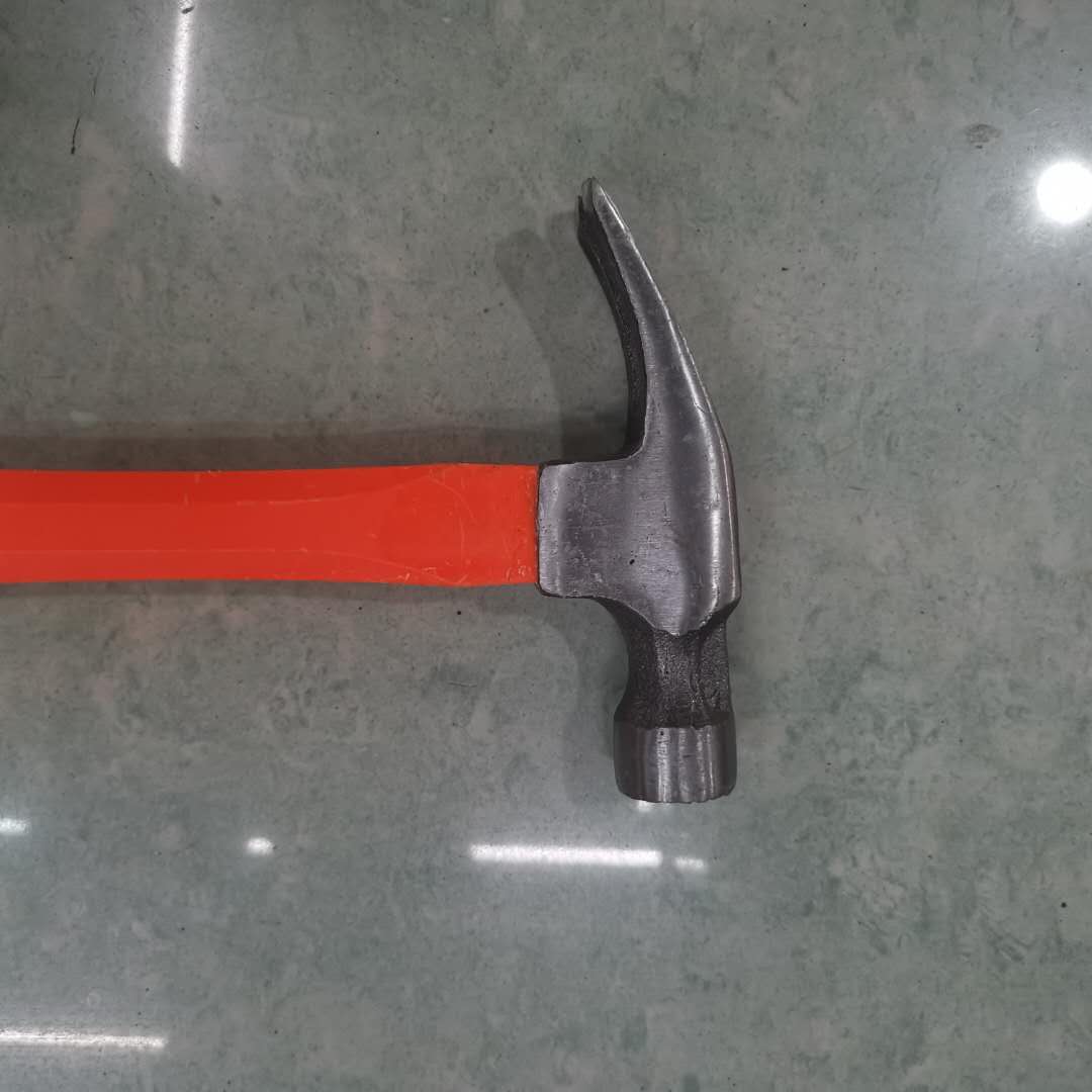 羊角锤橙色圆头锤包塑柄锤子铁锤产品图