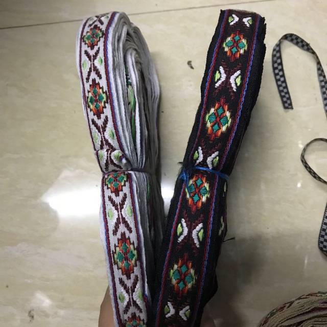 Minority Characteristic Pattern Embroidery Webbing Diy Performance Costume Characteristic Ethnic Style Clothing Accessories