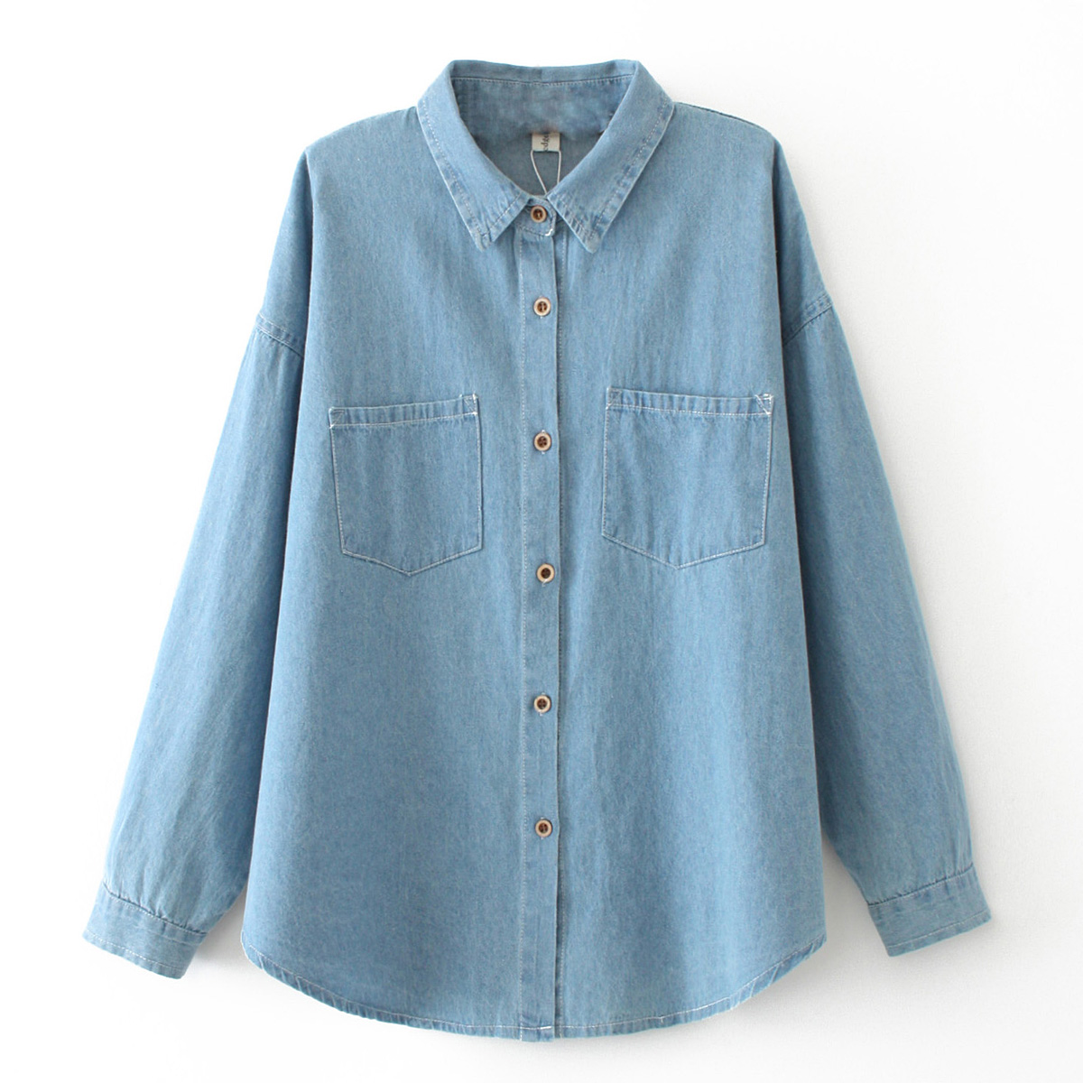 库存外贸垃圾货休闲外套韩范显瘦加大码打底牛仔衬衣学生