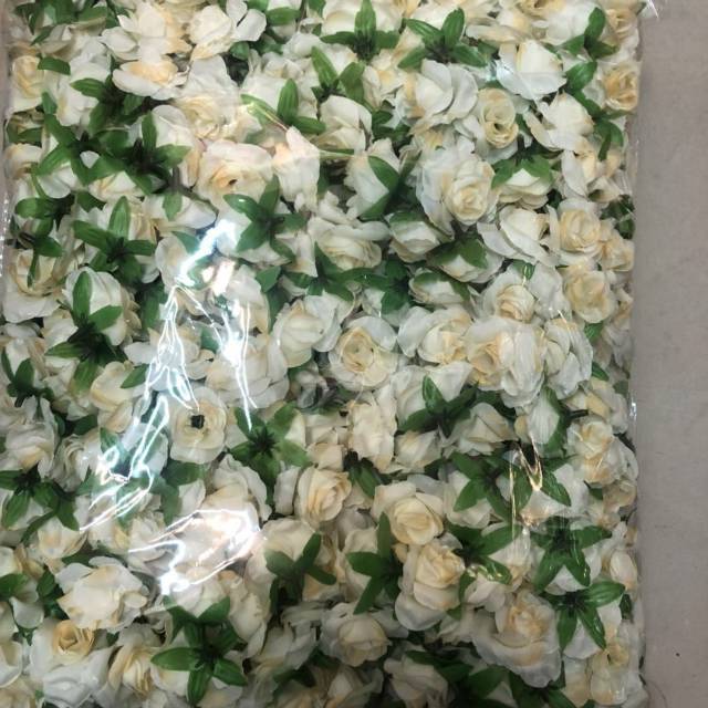 Single artificial white tea flower bouquet, high-end silk flowers, wedding living room coffee table decoration, artificial flower arrangement, floral art