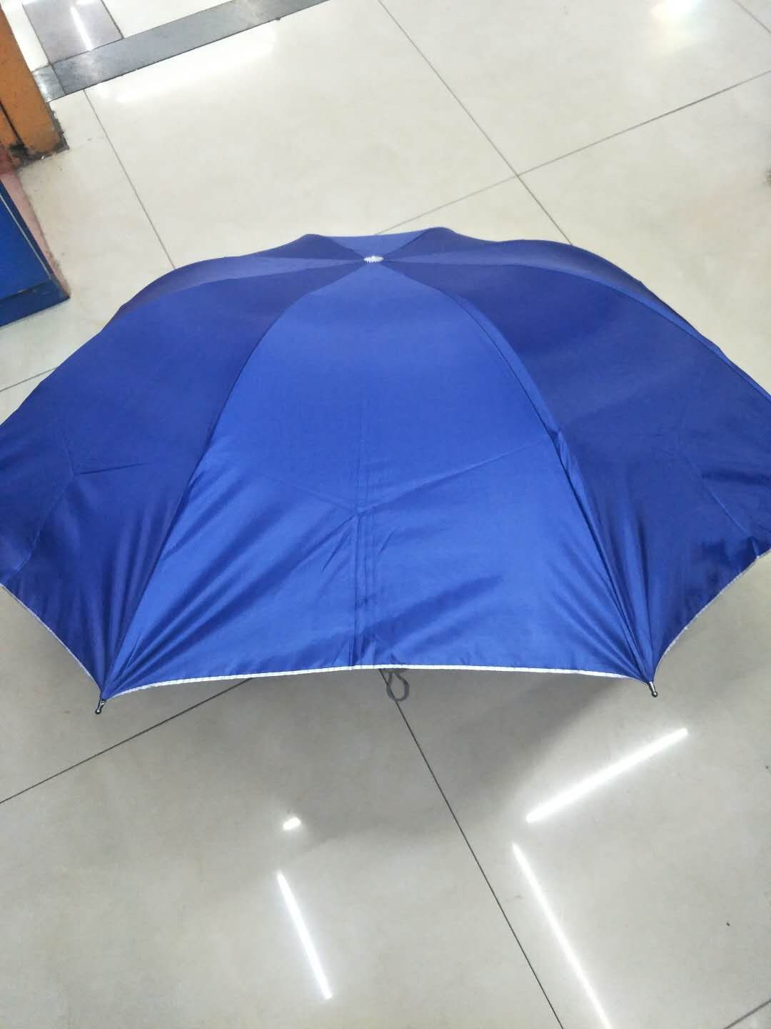 三折银胶伞细节图