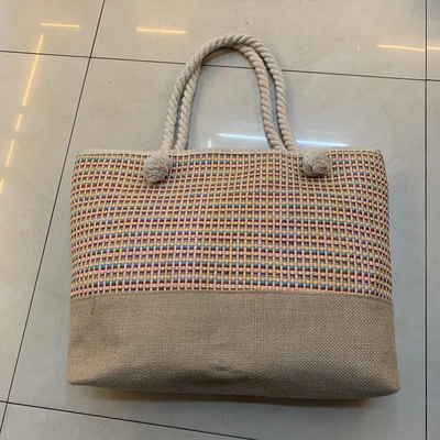 Large Women's Hook New Canvas Bag Beach Bag Youth Bag Carrying Cloth Bag Going Out Space Mommy Bag
