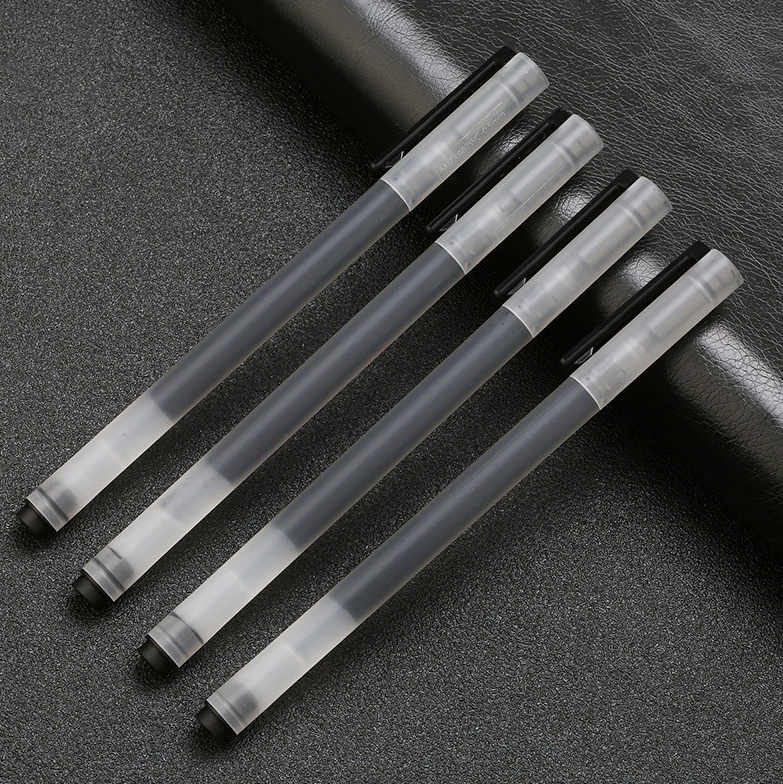 0.5mm黑色巨能写中性笔办公文具学习用品水性签字笔碳素笔图