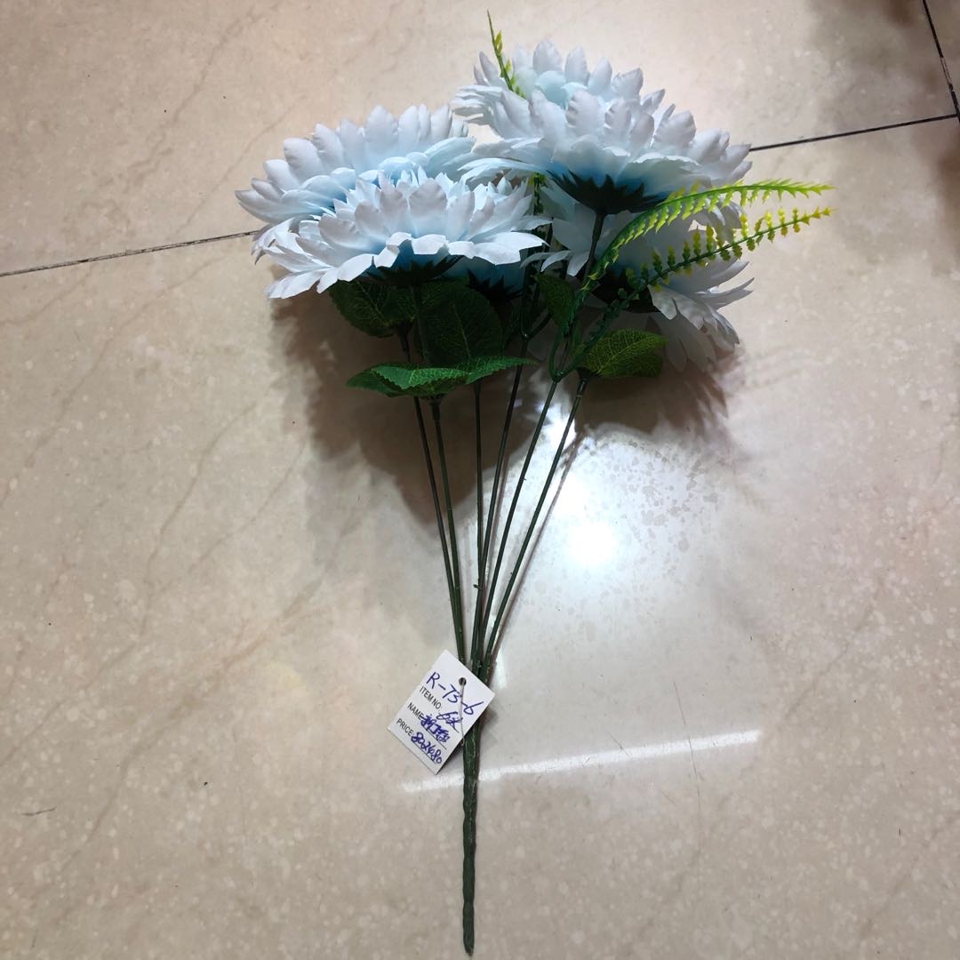 Factory direct sales of blue artificial flowers, artificial plant floral art and arrangement