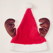 华仙工艺圣诞装饰圣诞节装饰品圣诞帽小朋友圣诞帽 圣诞礼物 圣诞成人儿童帽