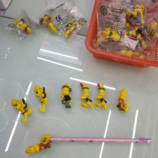 儿童塑料小公仔玩具铅笔套