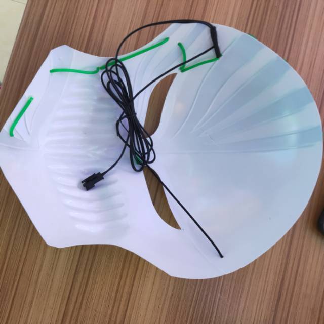 发光小丑面具鬼脸涂鸦脸面具万圣节LED全道具产品图