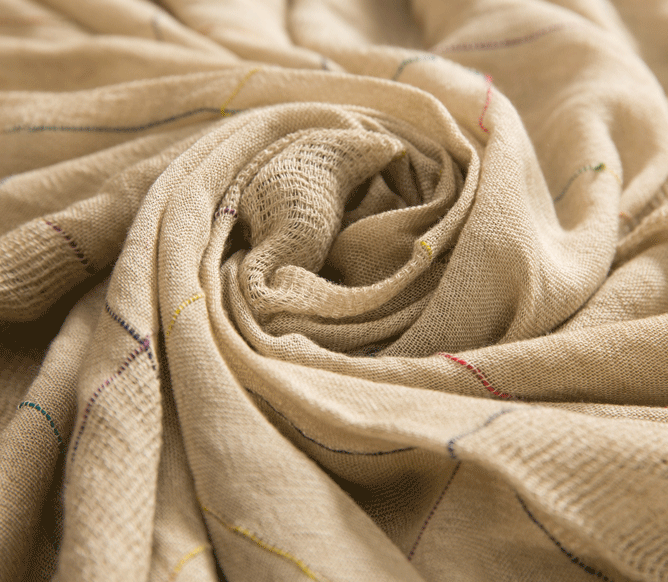 Spring And Autumn Ladies All Fashion Plaid Wool Edge Terylene Cotton Scarf Gauze Scarf Specification drawing