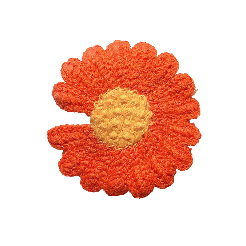 Hand-woven flower-shaped baby hair clips with a girlish heart, Instagram influencer cute little Daisy fringe side hair clips and hair accessories