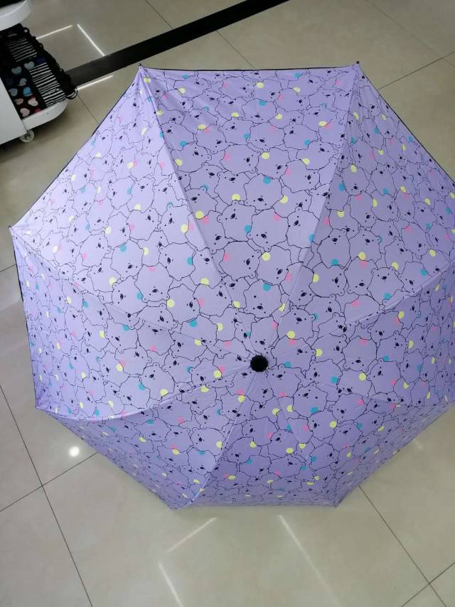 女黑胶防晒雨伞折叠太阳伞晴雨伞广告伞定制产品图