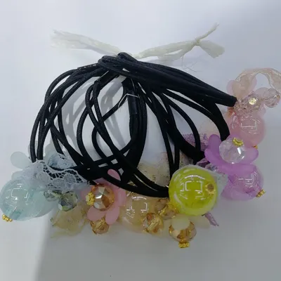 European and American fashion minimalist lovely wind color crystal beads fascinator headband thumbnail