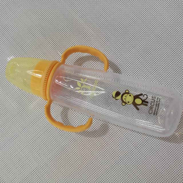 义乌好货新款标准口径婴幼儿奶瓶带手柄塑料pp奶瓶