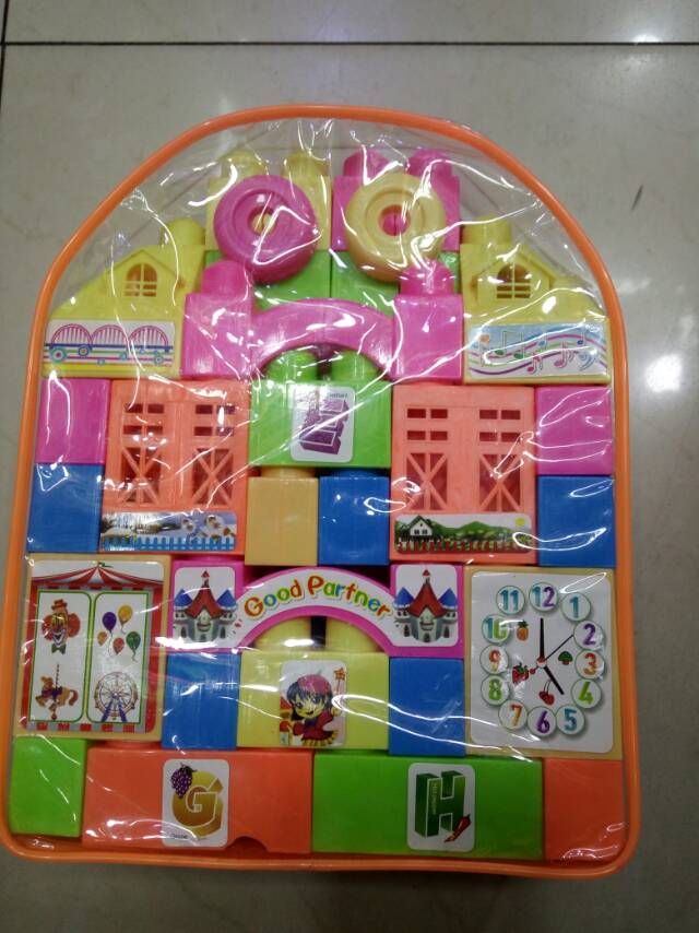 Children's large particle building blocks plastic toys 3-6 years old educational boys and girls 2-year old baby assembly 861