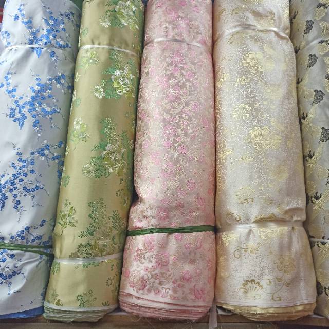 织锦缎提花布用于服装箱包布料厂家直销