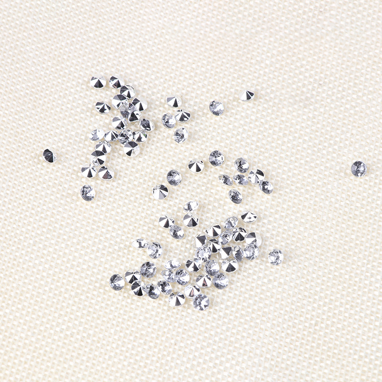 Circular transparent small diamond shaped three-dimensional jewelry special accessories, European and American style jewelry diamond accessories Specification image
