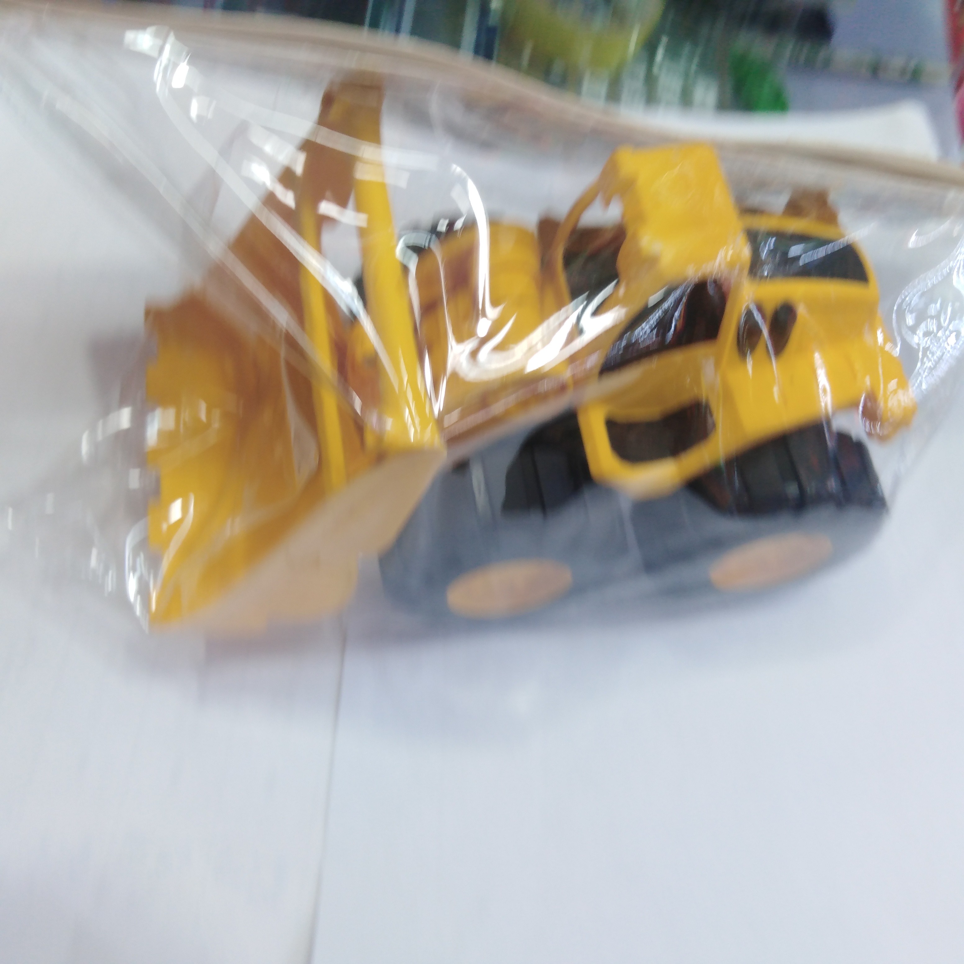 塑料自装模型工程车推土翻斗挖掘车可组装迷你车厂价直销产品图