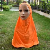 春秋款女士百搭穆斯林烫钻蕾丝珍珠雪纺头巾