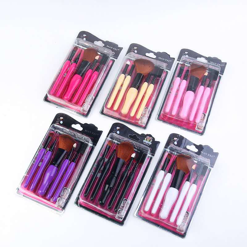 6-color beginner makeup brush set, complete makeup tools, eyeshadow, Internet celebrity set, eyebrow brush, blush, loose powder brush Specification image