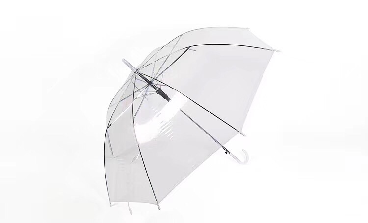Manufacturers direct transparent umbrella straight pole umbrella PVC environmental protection umbrella thumbnail