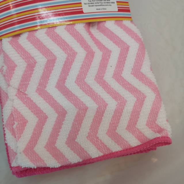新款抹布洗碗布时尚抹布彩色条纹抹布细节图
