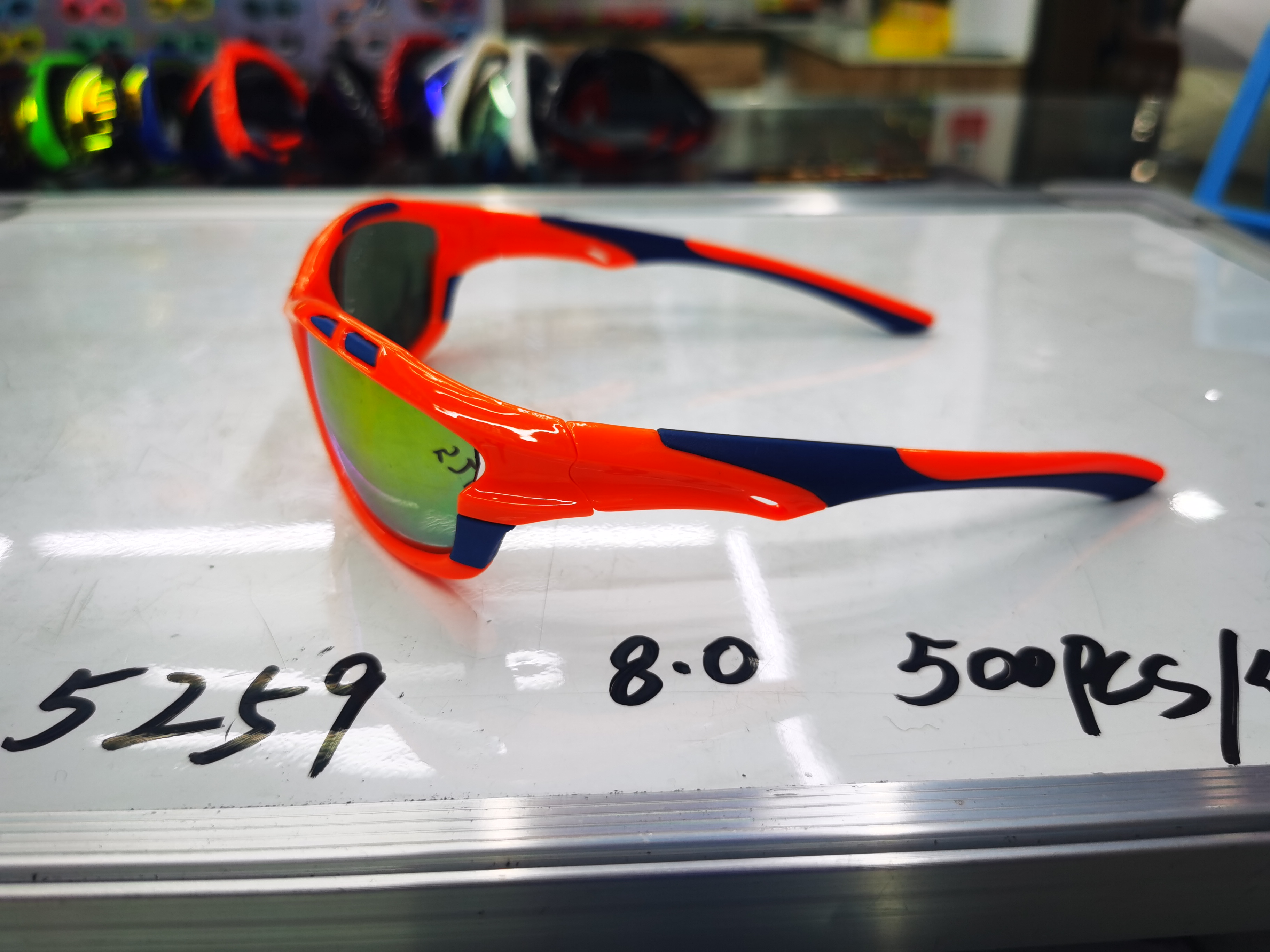 户外运动眼镜防紫外线防风沙太阳镜男士骑行眼镜外贸运动跑步护目5259产品图