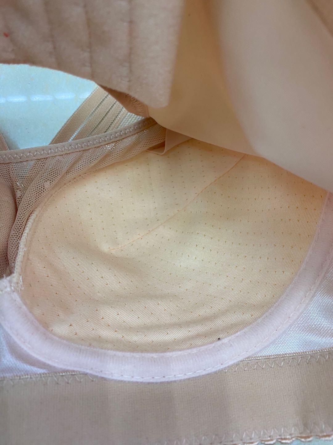 Lingerie women's adjustable bra large cup pearl color Specification image