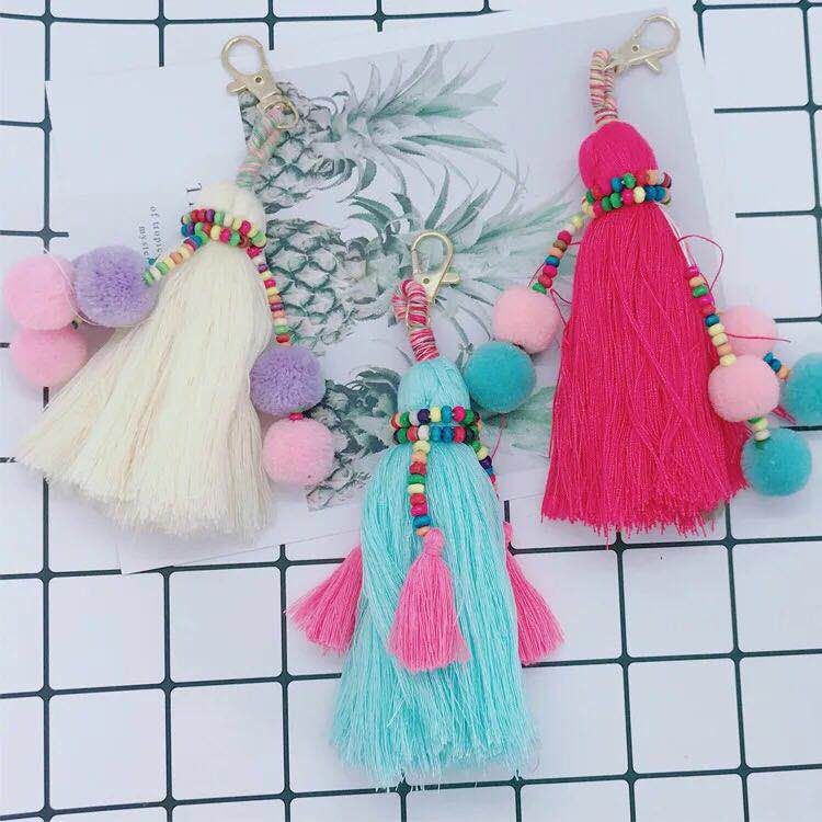 流苏钥匙扣
