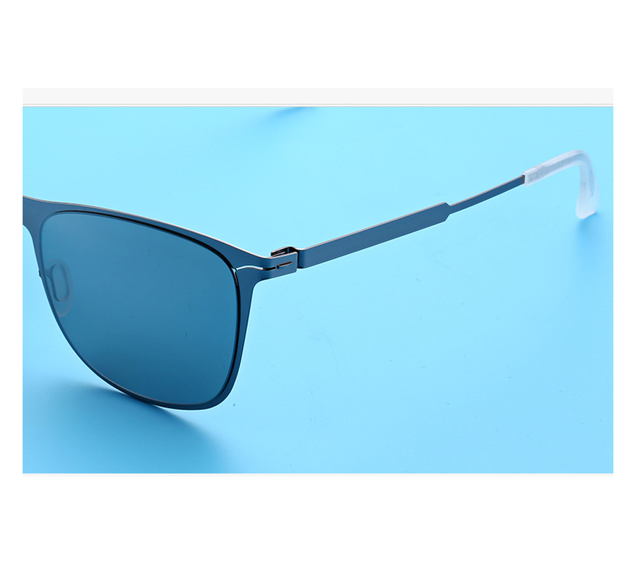Women's non-polarized fashionable square-framed sunglasses, cross-border retro classic sunglasses, women's trendy screwless driving glasses Specification image