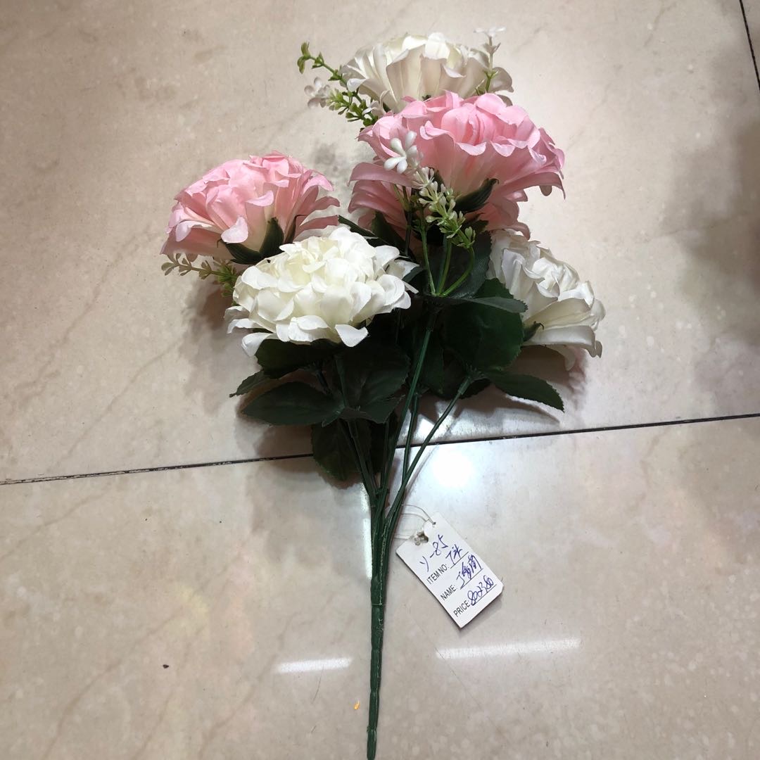 Pink and white simulated hydrangea creative shooting props romantic floral art pieces