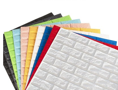 Huangcheng Stationery Home Decoration Decoration Wall Paste Wallpaper Self-Adhesive 3D Three-Dimensional Wall Paste Bedroom Warm Decoration Background Wall Wallpaper Foam Brick Waterproof And Moisture-Proof Sticker