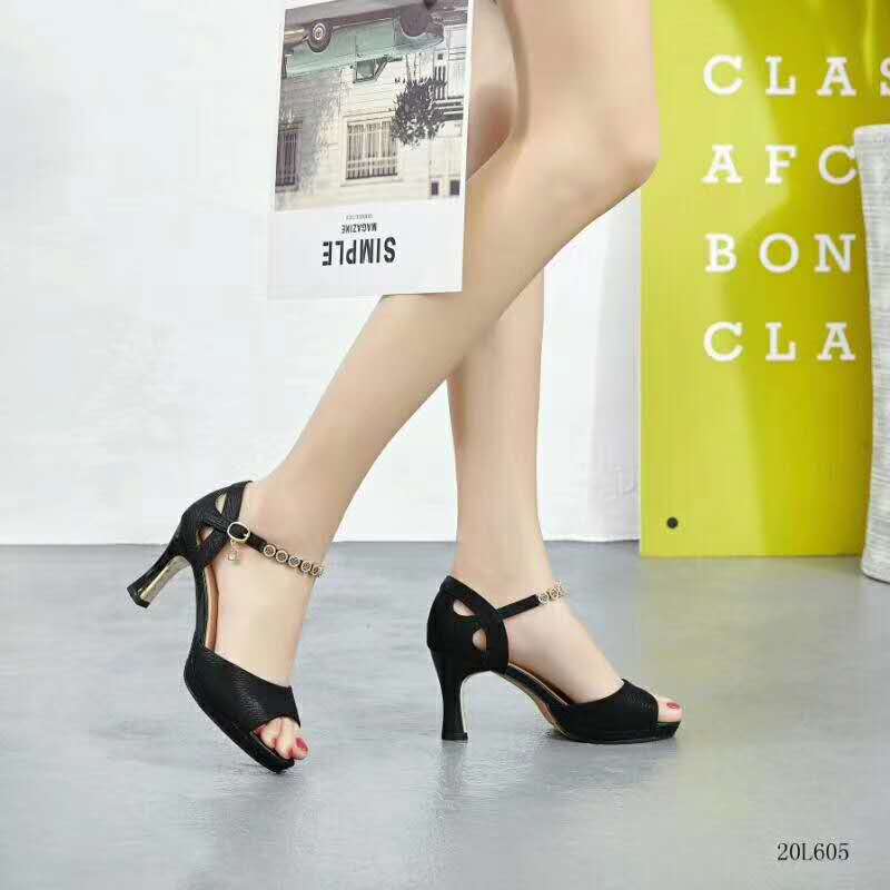L605 Sigotu 2020 New Women's Guangzhou Tidal Casual High-Heeled Sandals Specification drawing