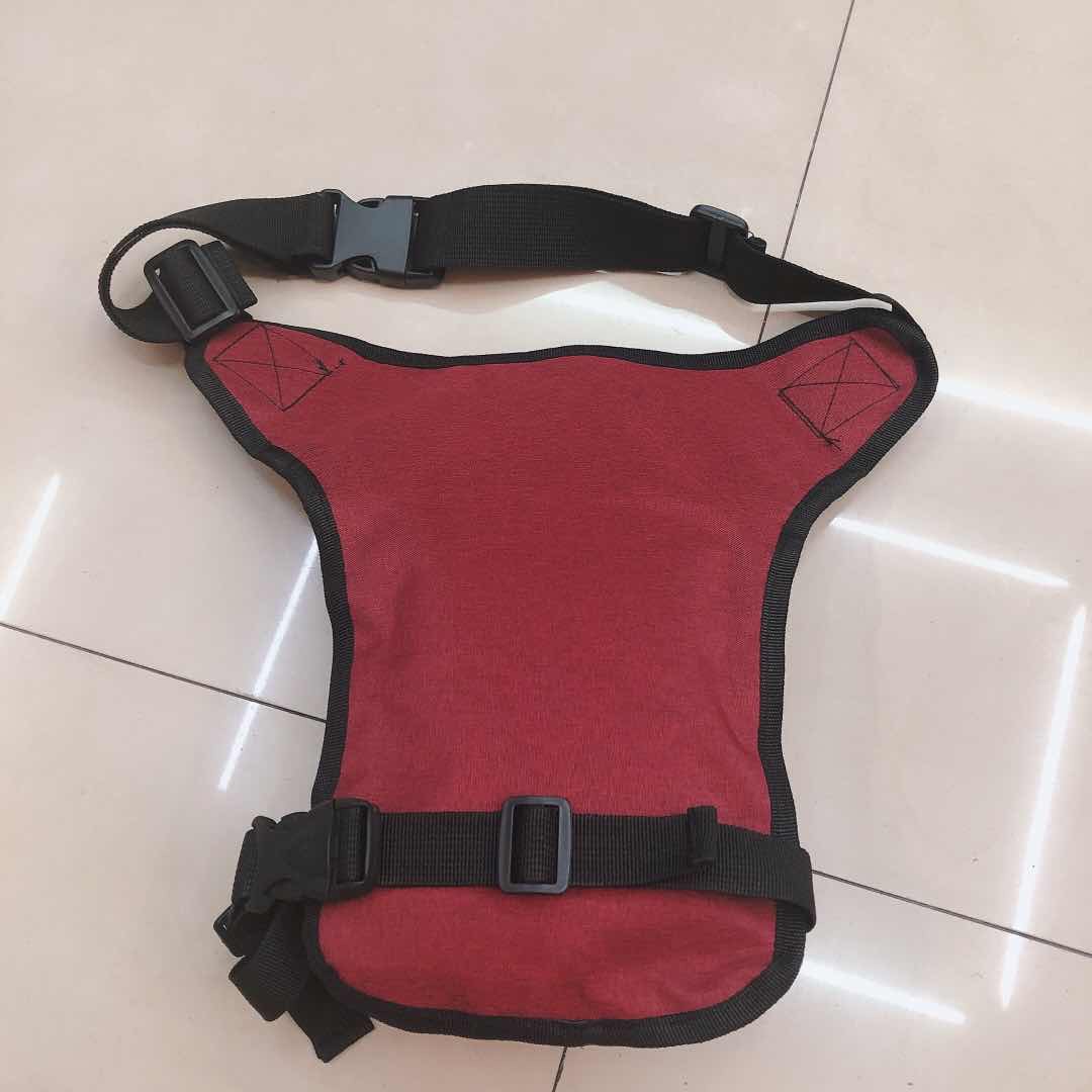 Red waist bag, casual crossbody bag, Korean-style men's bag, fashionable sporty small backpack, trendy men's bag, leg bag Specification image