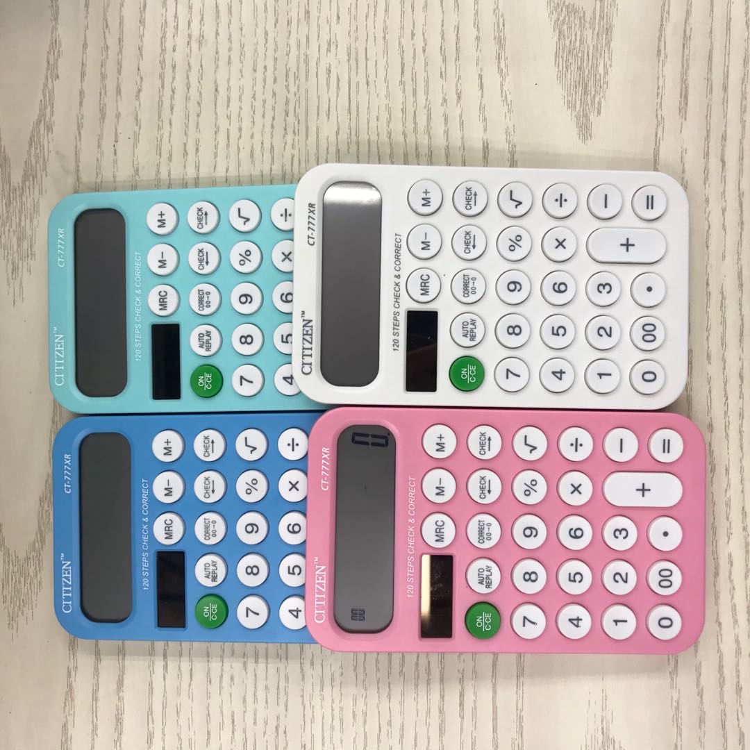 高颜值计算器女生可爱卡通网红计算器到语音时尚好看的计算器小号便携会计专用计算机办公专用电子计算器小型
