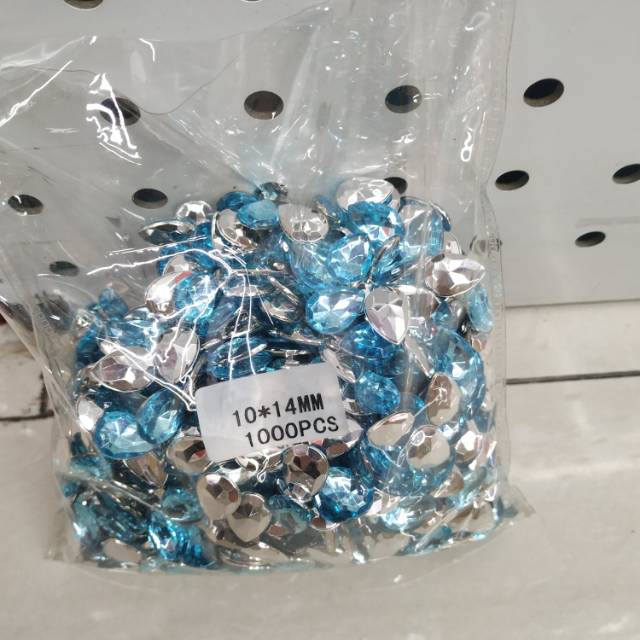 10x14mm尖底水滴 仿台 水兰压克力钻新款