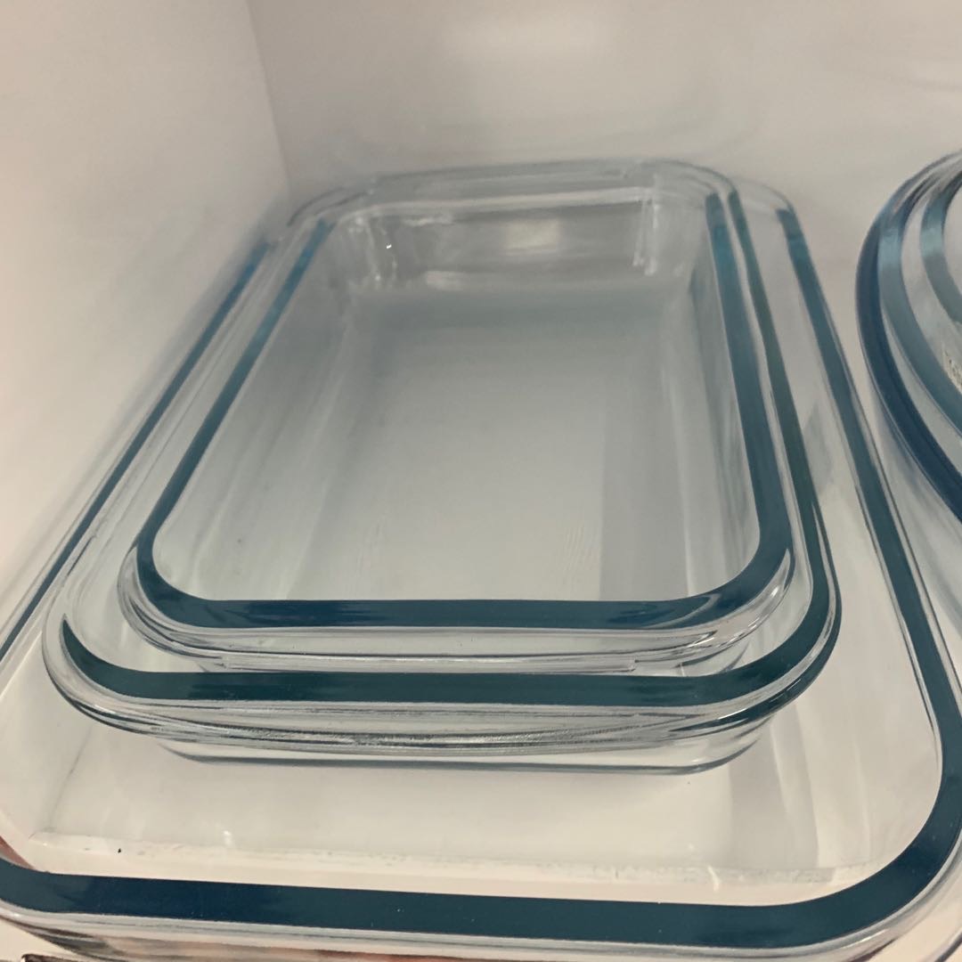 方形加厚玻璃盘子置物盘