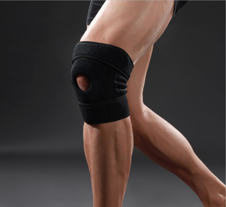 SBR运动护膝加硅胶防护垫健身房戶外活動都可以细节图