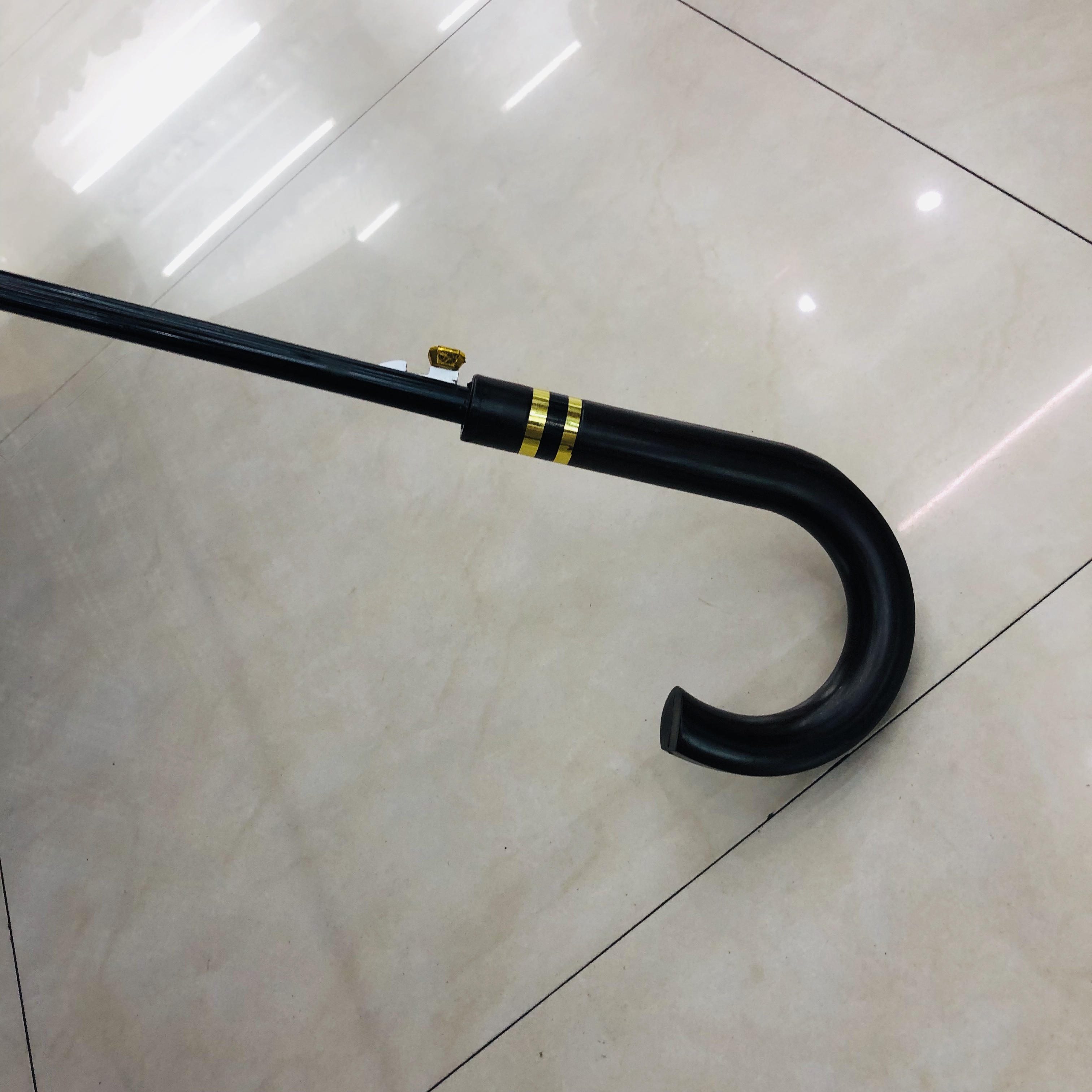 Yiwu Good Goods Business Umbrella Increase Wind Resistance Umbrella Pure Color Long Handle Straight Rod Manual Golf Umbrella Specification drawing
