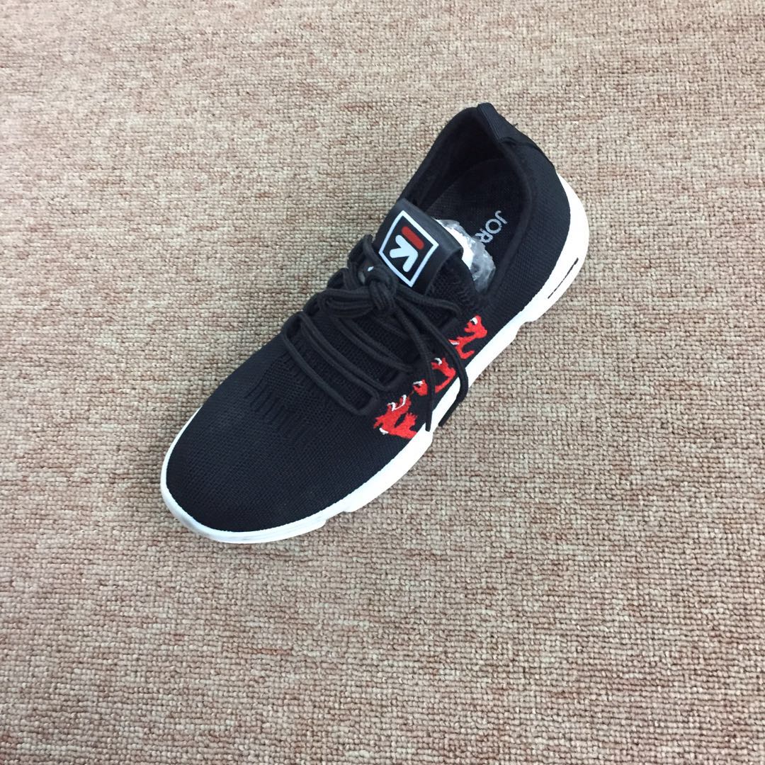 男鞋运动鞋2020夏季新款网鞋跑步鞋男士皮面春季透气休闲鞋子图