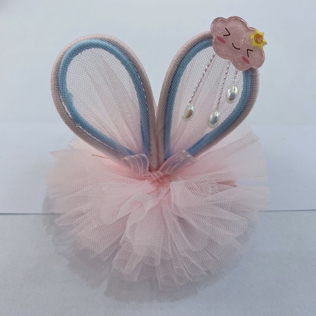 Modern girl Korean children's baby fashion rabbit ears hairpin color mix 30 batch thumbnail