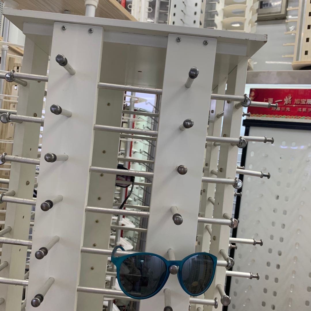 落地款眼镜展示架摆台不锈钢材质产品图