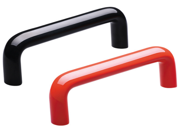 High temperature resistant insulated bakelite oval handle machine tool protective door bakelite handle cabinet sliding door U-shaped handle Specification drawing