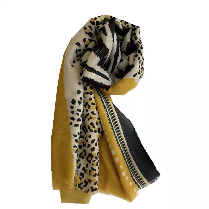 围巾女士爆款百搭春秋洋气淑女披肩长巾