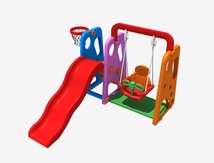三合一滑梯家用室内宝宝滑滑梯秋千波波球池多功能组合玩具