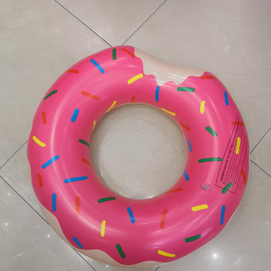 充气泳圈PVC救生圈甜甜圈游泳戏水图
