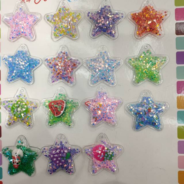 PVC star-shaped cartoon quicksand decorative accessories