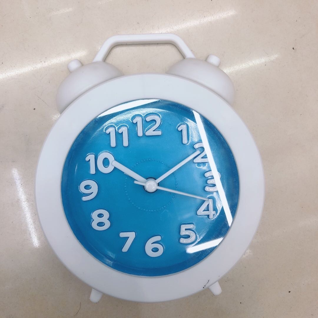 Small alarm clock students mute creative simple children dedicated cute bedroom bedside lamp with loud cartoon alarm clock wholesale thumbnail