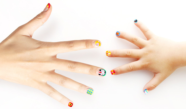 Children's nail stickers, princess, cute kids, girls' nail art, safe and non-toxic nail stickers for infants and babies